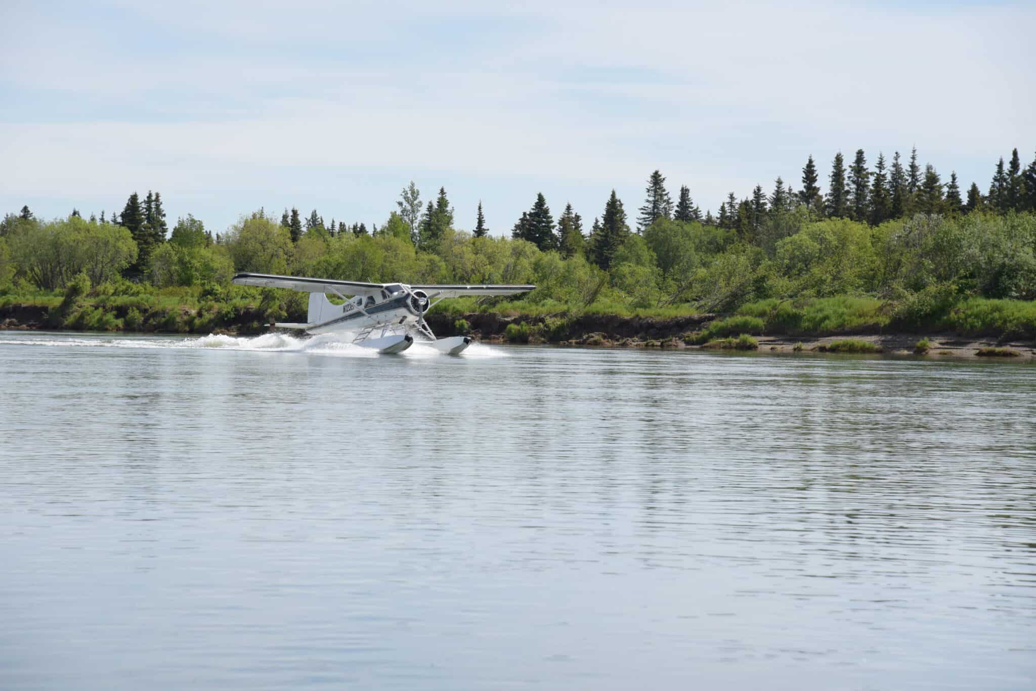 Home A floatplane landing on the Nushagak River
