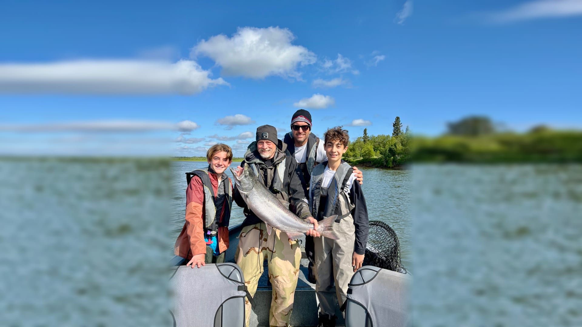 Home A family with their king salmon on the Nushagak River